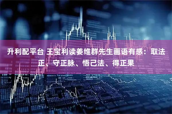 升利配平台 王宝利读姜维群先生画语有感：取法正、守正脉、悟己法、得正果